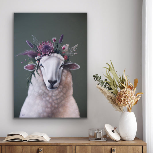 desert wonderer stretched canvas print on wall