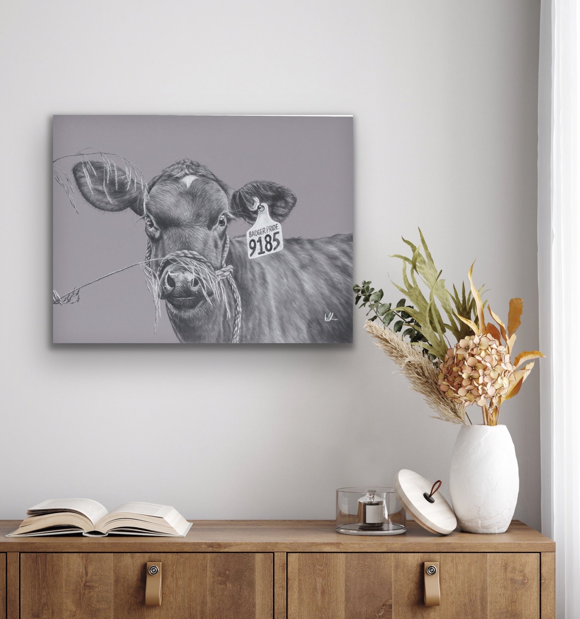 hide and seek stretched canvas print on wall