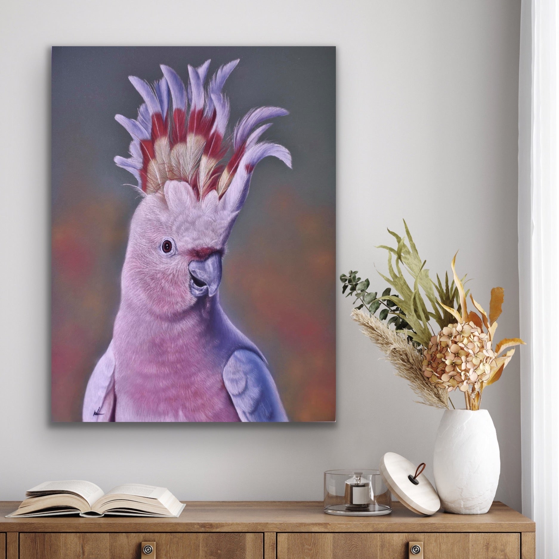 mr major stretched canvas print hanging on wall