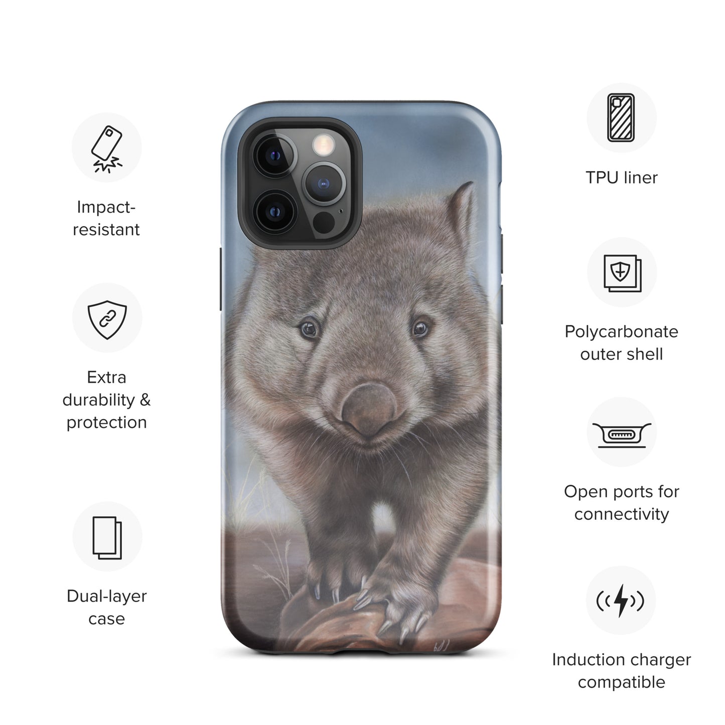 Wally wombat Tough Case for iPhone®