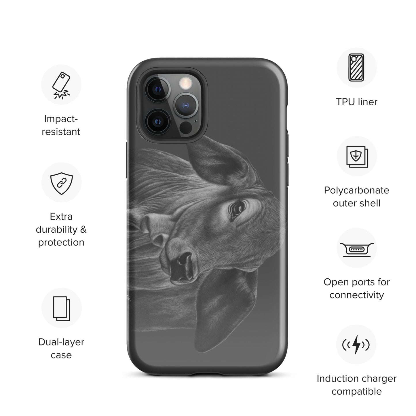 Wrinkly grass puppy Tough Case for iPhone®