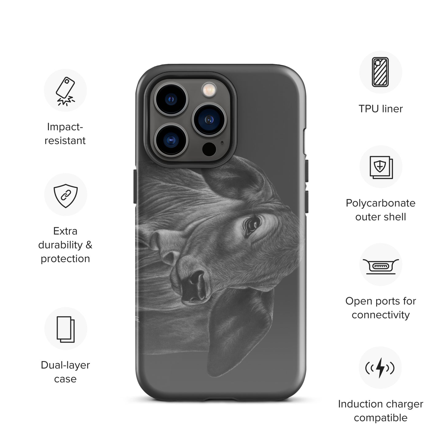 Wrinkly grass puppy Tough Case for iPhone®