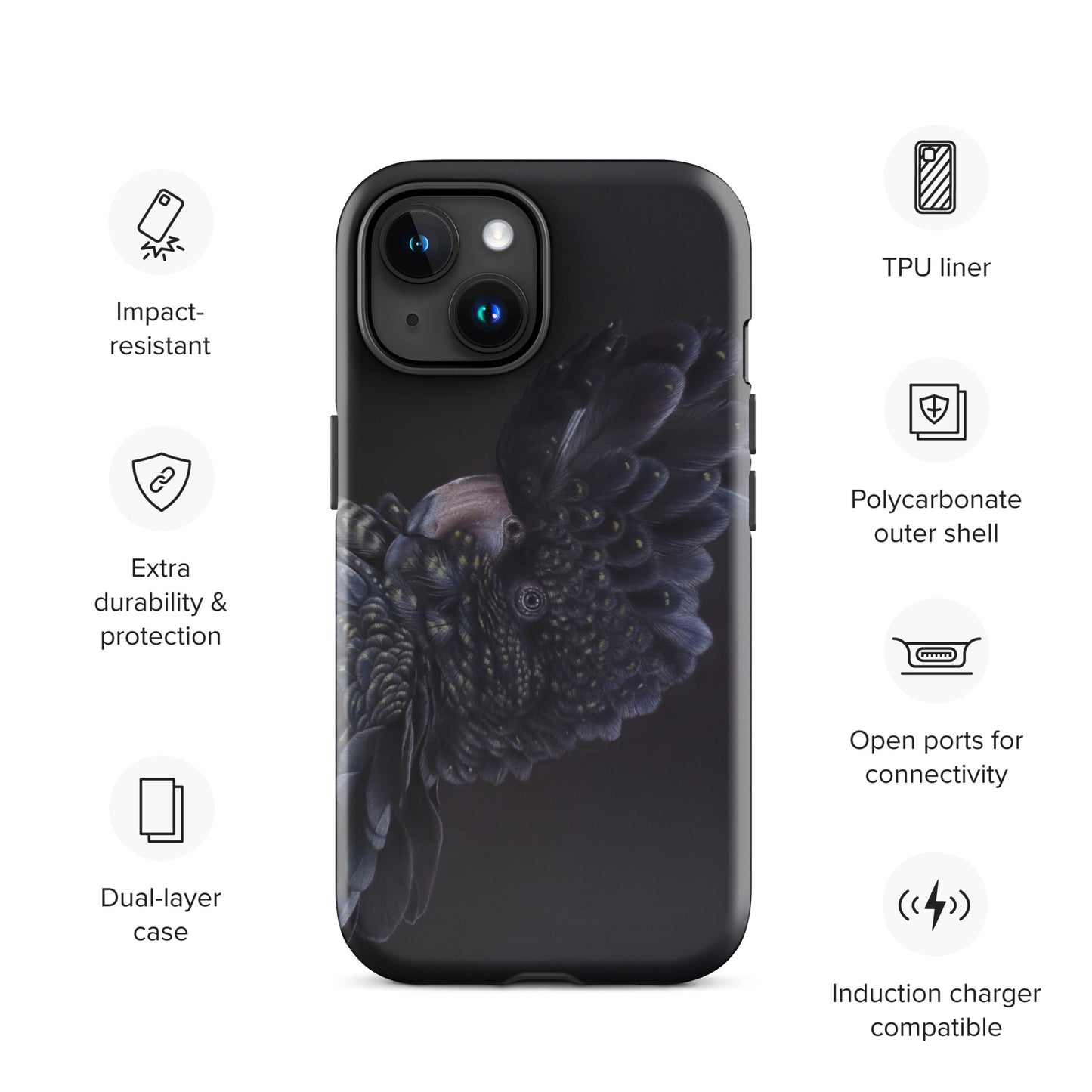 Red tailed Beauty Tough Case for iPhone®