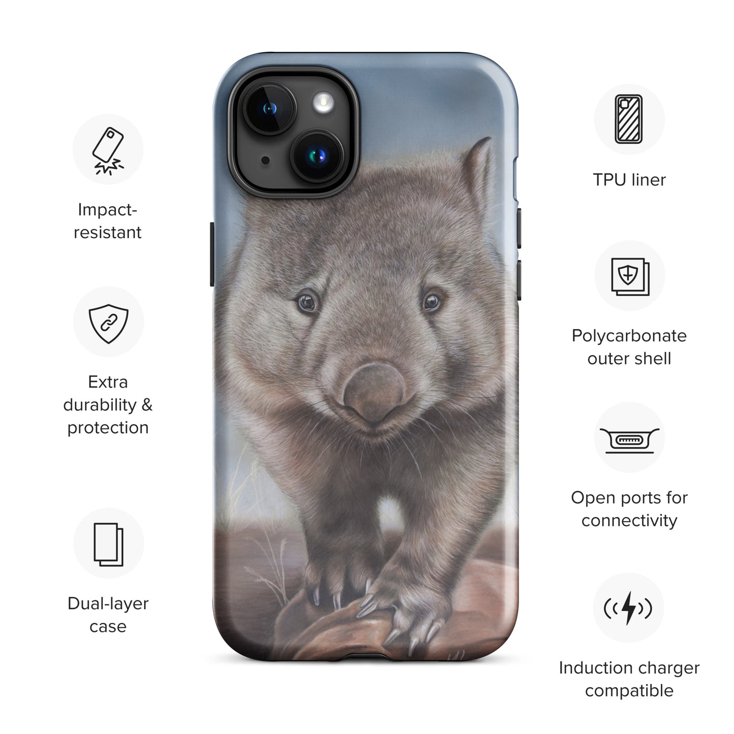 Wally wombat Tough Case for iPhone®