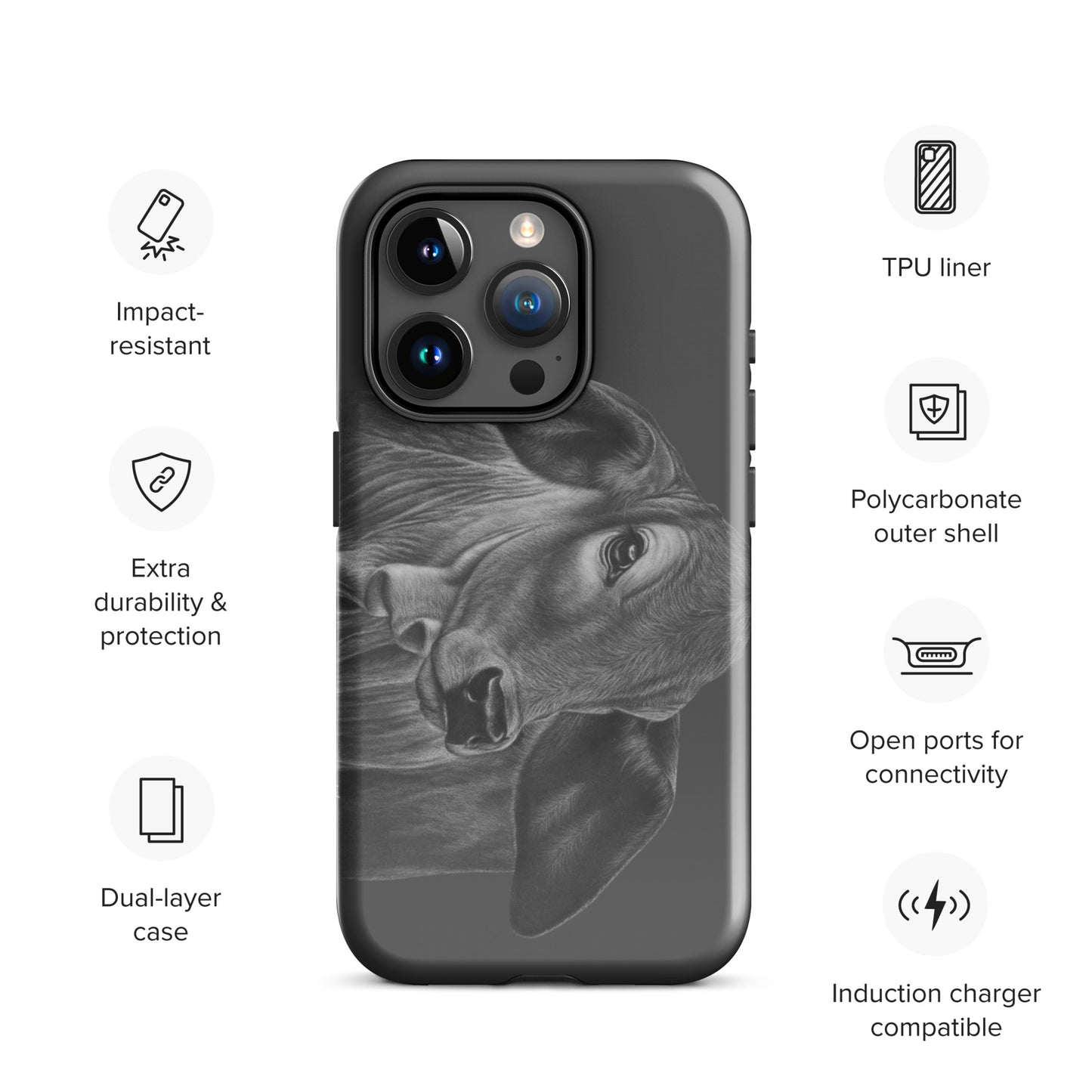 Wrinkly grass puppy Tough Case for iPhone®