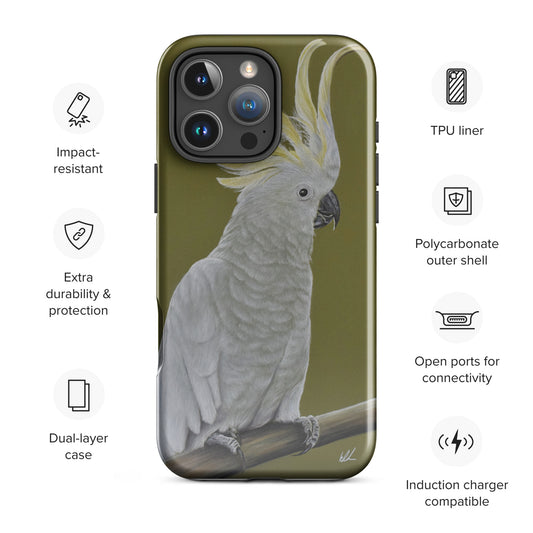 phone case with cockatoo fine art print