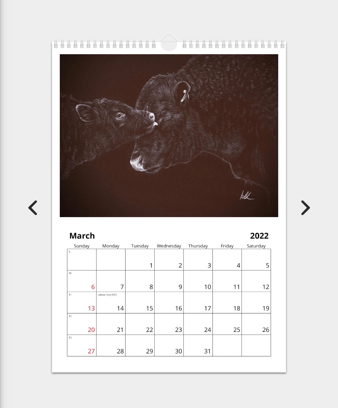 2022 calendars