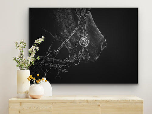 A silent moment stretched canvas