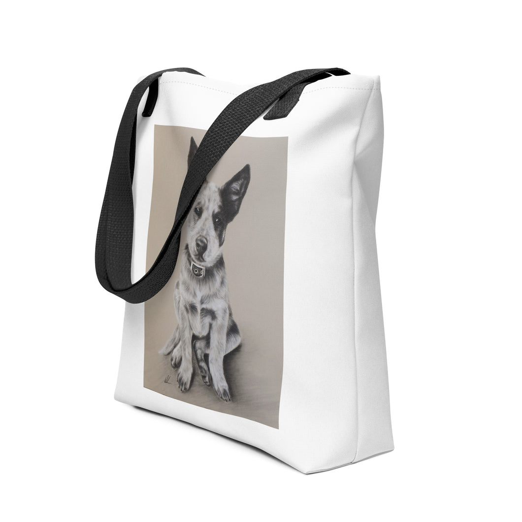 Blue heeler pup Tote bag