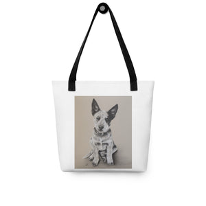 Blue heeler pup Tote bag