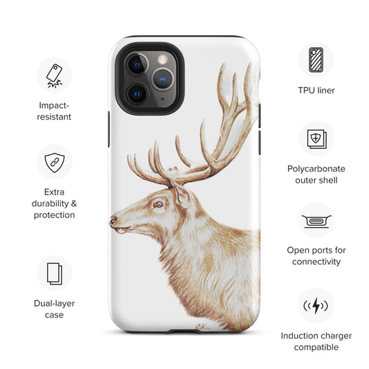 phone case with deer fine art print