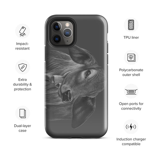 Wrinkly grass puppy Tough Case for iPhone®