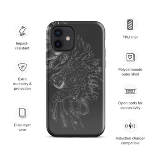 Black ash Tough Case for iPhone®