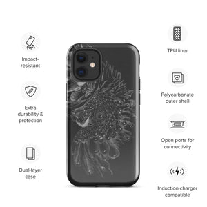 Black ash Tough Case for iPhone®