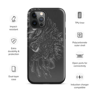 Black ash Tough Case for iPhone®