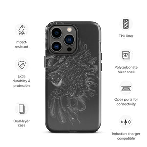 Black ash Tough Case for iPhone®