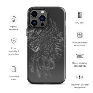 Black ash Tough Case for iPhone®