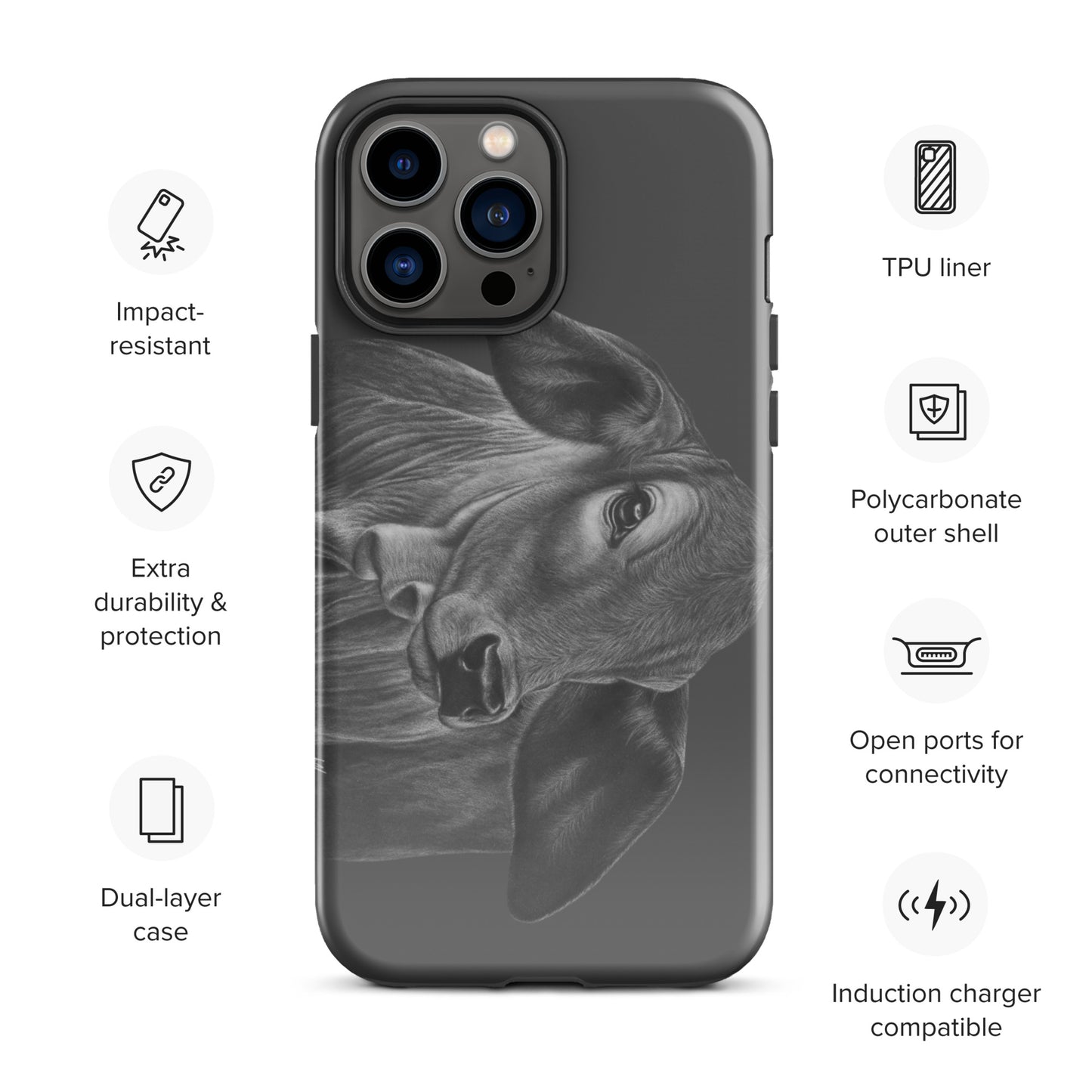 Wrinkly grass puppy Tough Case for iPhone®
