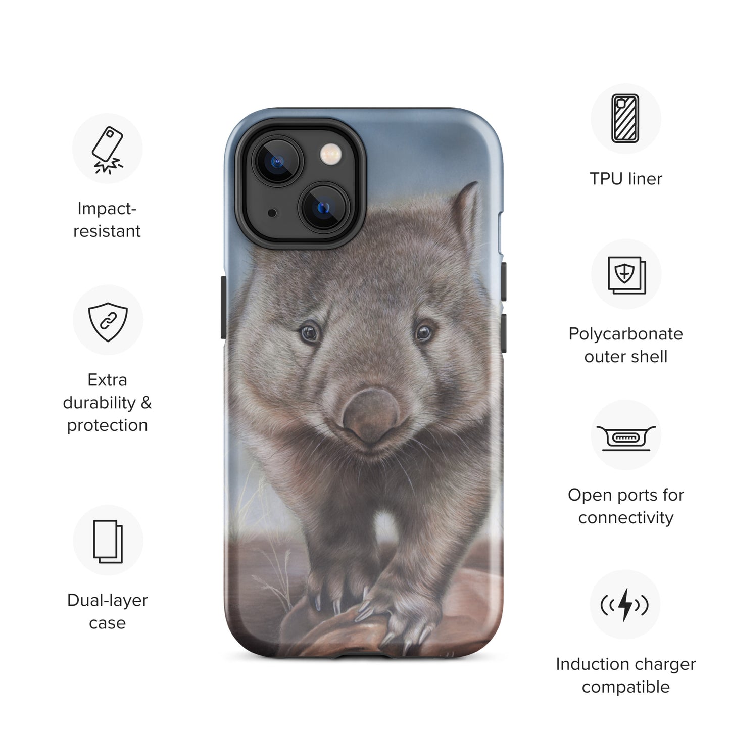 Wally wombat Tough Case for iPhone®