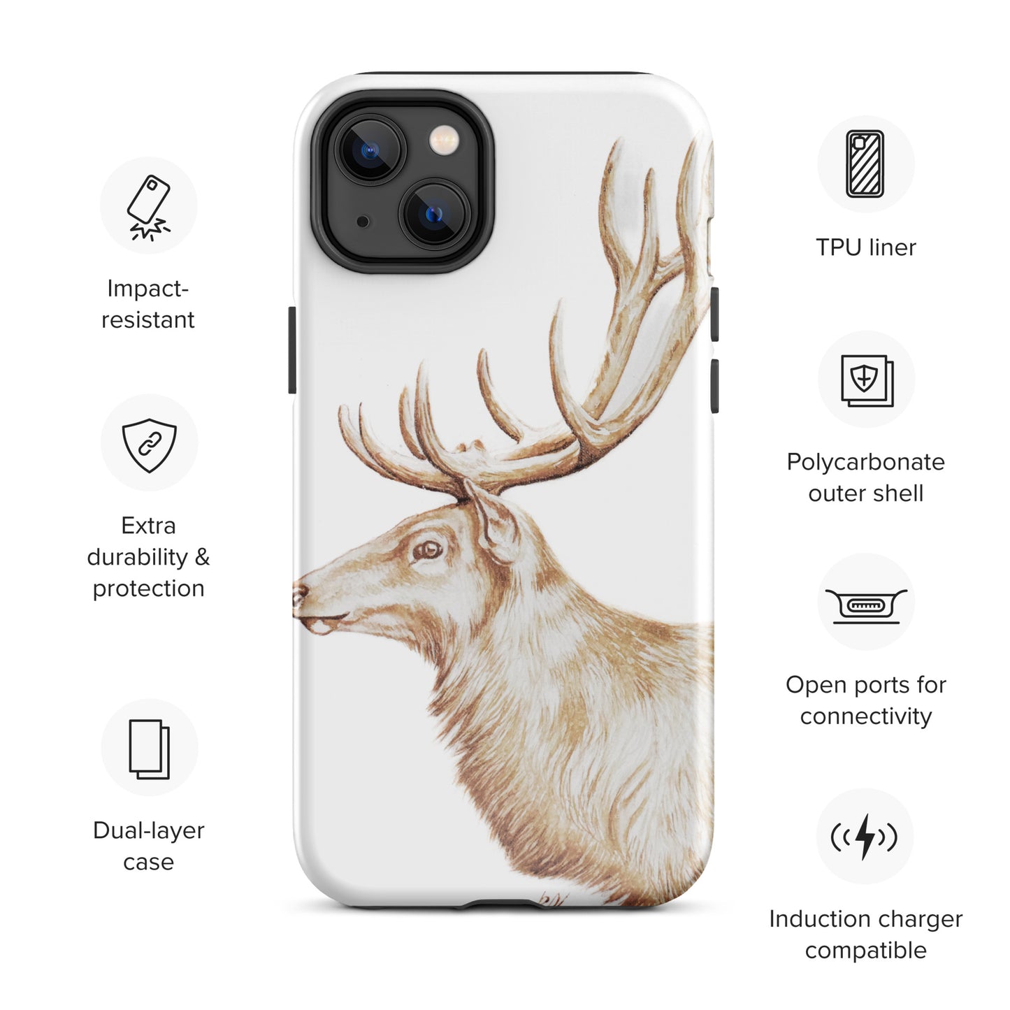 Red esspresso Tough Case for iPhone®