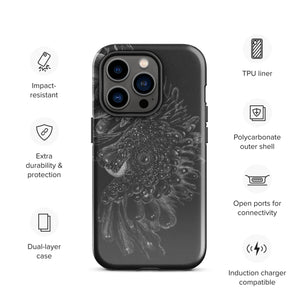 Black ash Tough Case for iPhone®