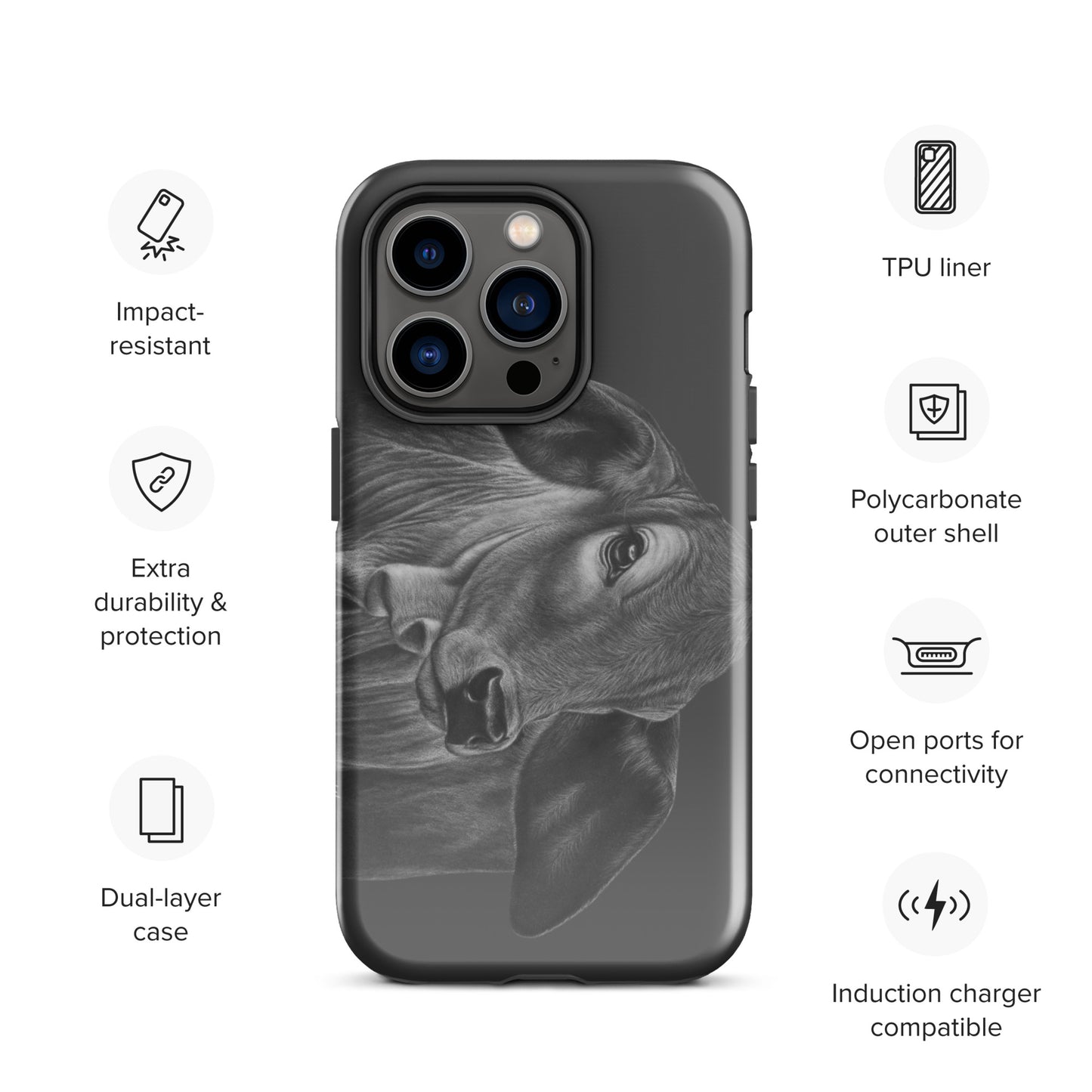 Wrinkly grass puppy Tough Case for iPhone®