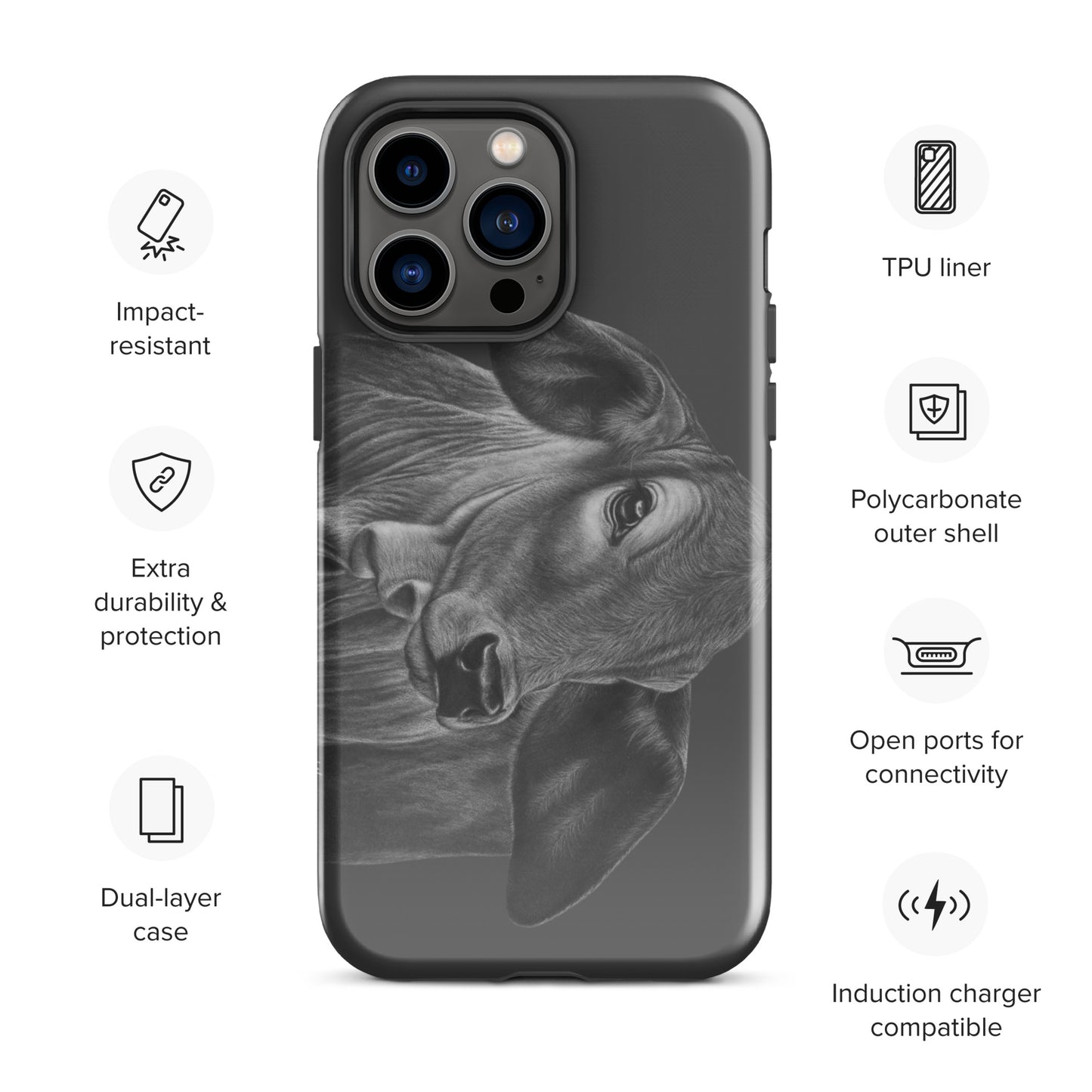 Wrinkly grass puppy Tough Case for iPhone®