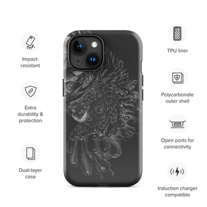 Black ash Tough Case for iPhone®