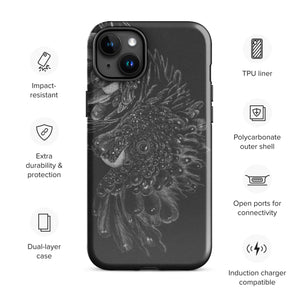 Black ash Tough Case for iPhone®