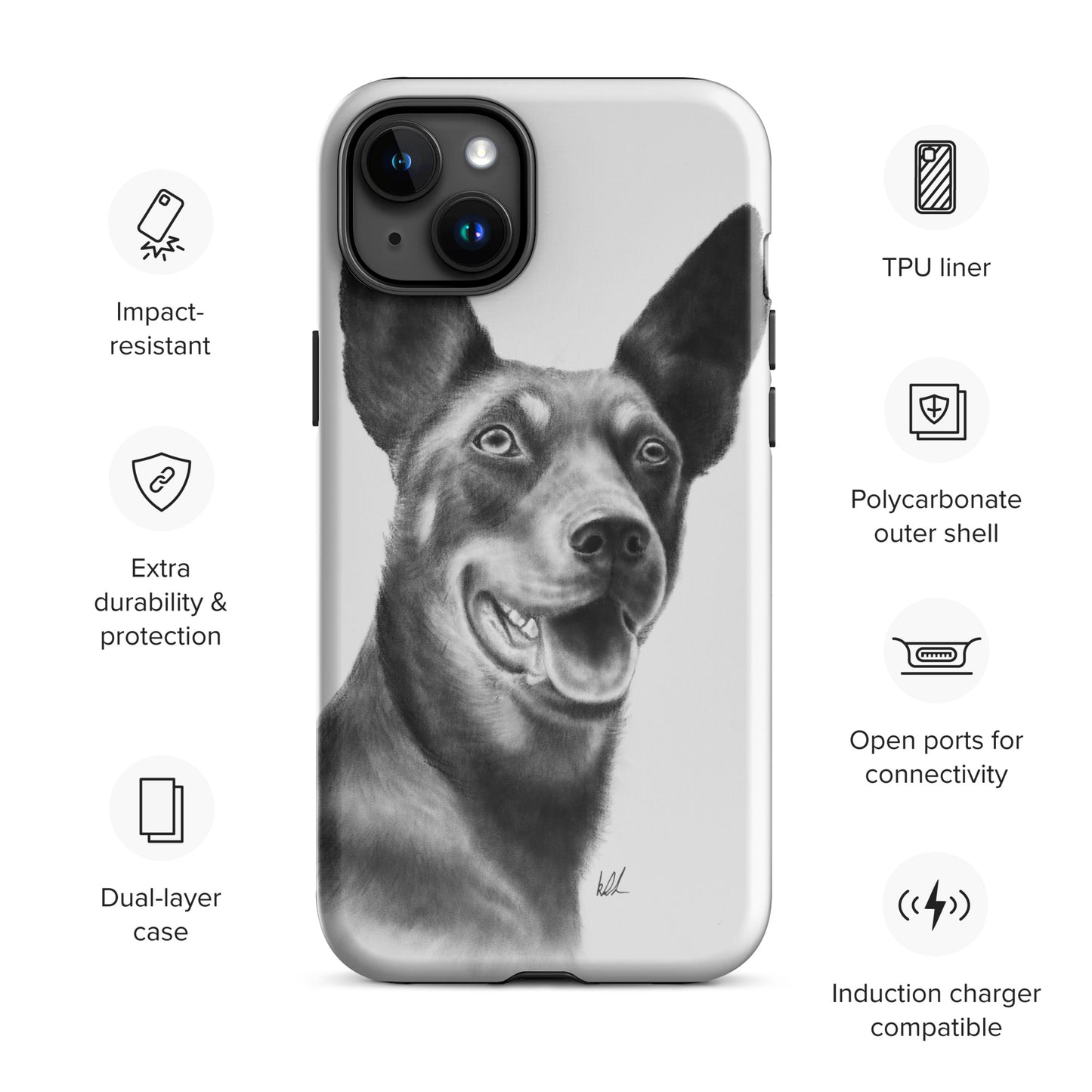 Rosie the kelpie Tough Case for iPhone®