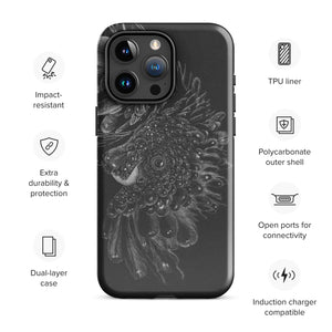 Black ash Tough Case for iPhone®